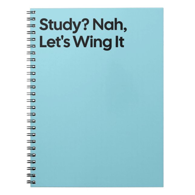 Wing It Funny Study Notebook (Front)