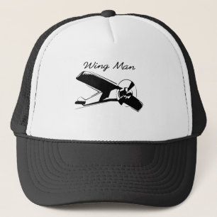 wing man is the best man trucker hat