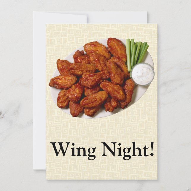 Wing Night Invitation (Front)
