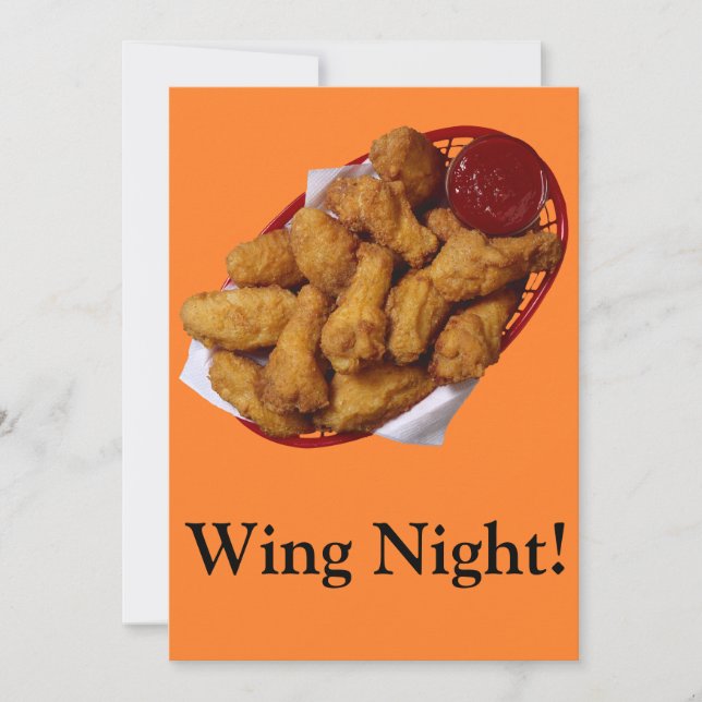 Wing Night Invitation (Front)