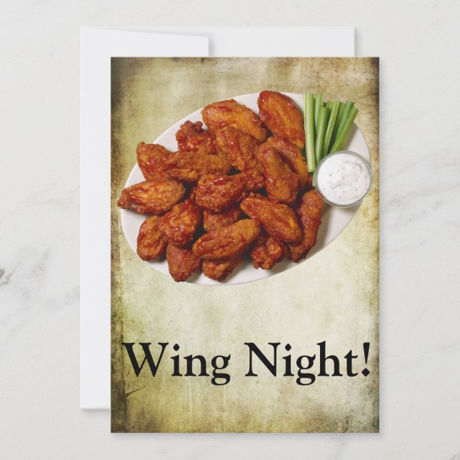 Wing Night Invitation (Front)