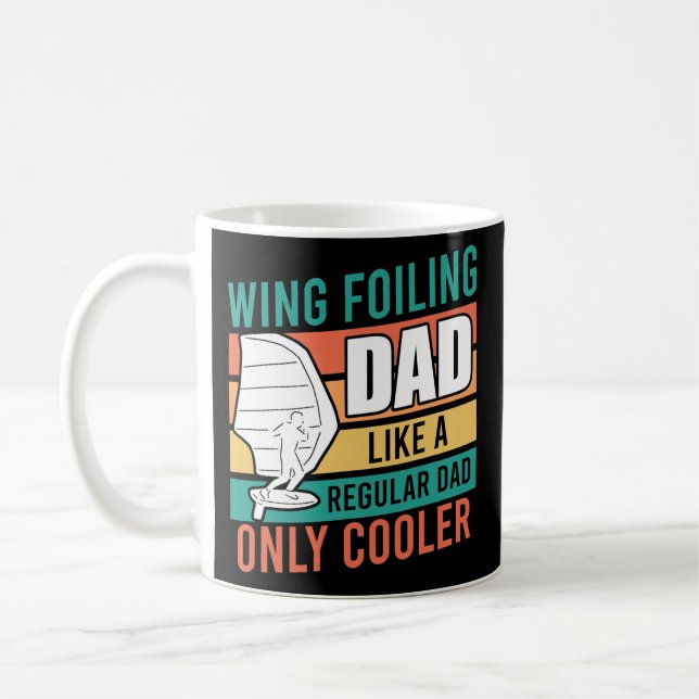 Wing Surfing Dad Wing Foil Dad Father s Day Coffee Mug (Left)