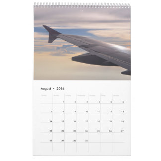 Wing Tips: view from the plane Calendar