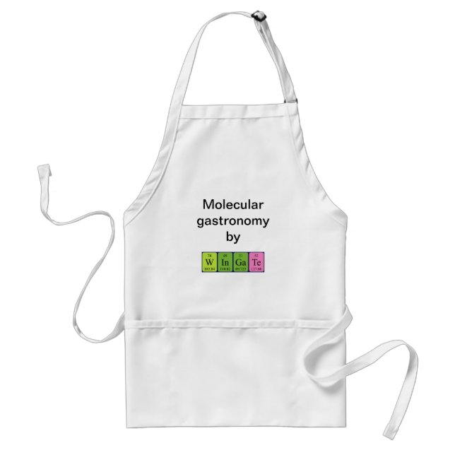 Wingate periodic table name apron (Front)