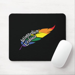 Wingaydium Lesbiosa – Funny LGBTQ+ Magic Pun Mouse Pad