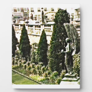 Winged Angel Statue Bath England 1986 snap-11737a Plaque