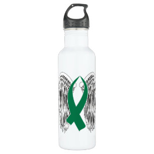 Winged Awareness Ribbon (Green) 710 Ml Water Bottle