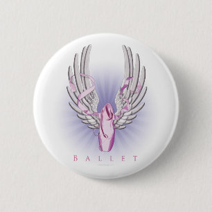 Winged Ballet (Dance) 6 Cm Round Badge