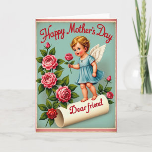 Winged Child Mothers Day Card
