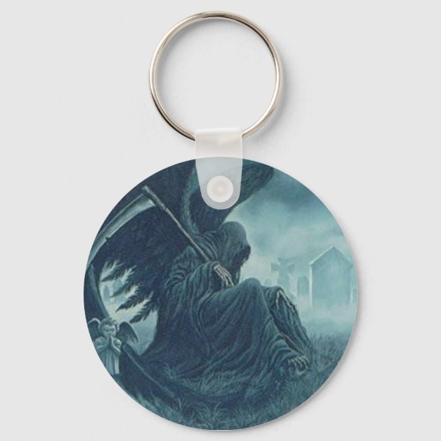 winged death keychain (Front)