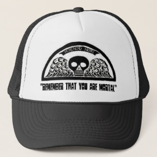 Winged Death Skull Cemetery Baseball Hat