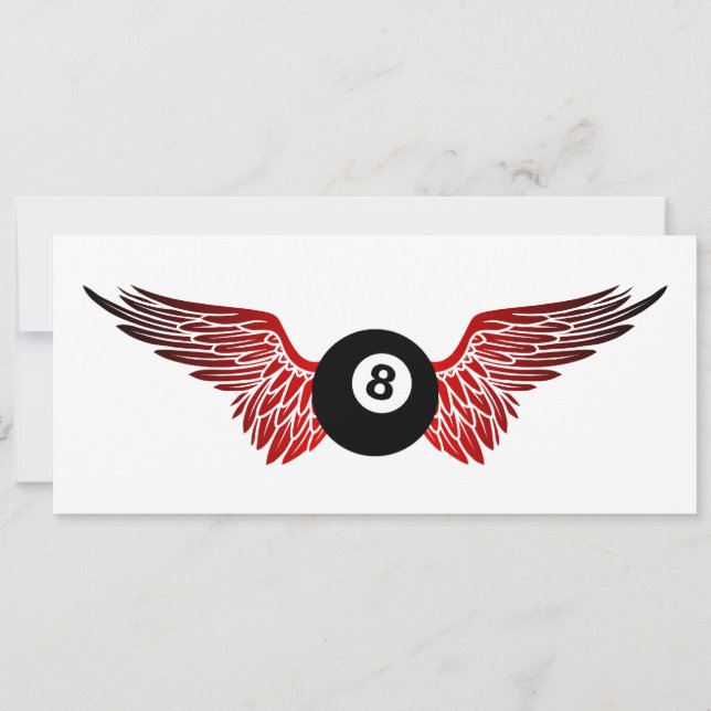 winged eightball invitation (Front)