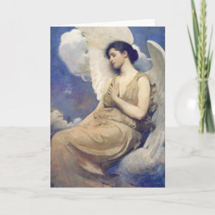 Winged Figure Beautiful Angel Card