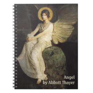 Winged Figure Seated Upon a Rock by Abbott Thayer Notebook