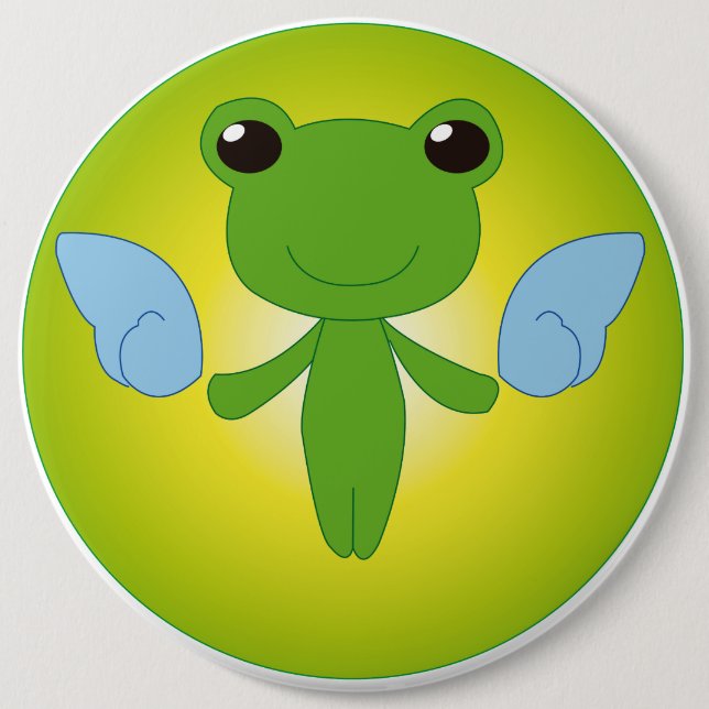 Winged Gekota 6 Cm Round Badge (Front)