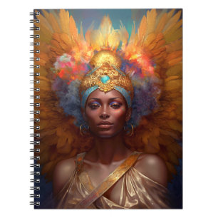 Winged Goddess Fantasy Art Notebook