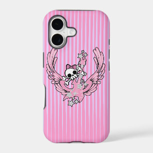 Winged Guitar with Cute Skull