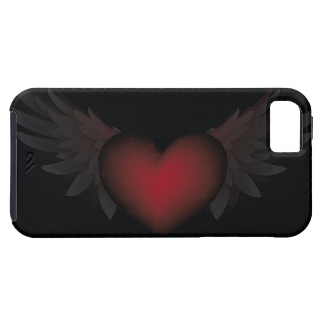 Winged Heart Case-Mate iPhone Case (Back Horizontal)