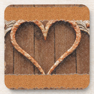 Winged Heart Cork Coaster