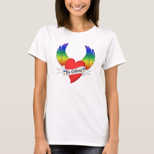 Winged Heart De Colores T-Shirt