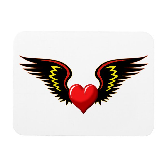 Winged Heart Magnet (Horizontal)