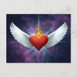 Winged Heart Postcard