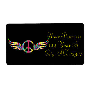 Winged Hippie Peace Symbol Thunder_Cove