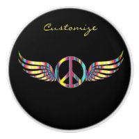Winged Hippie Peace Symbol Thunder_Cove