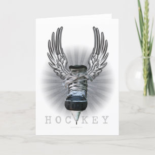 Winged Hockey Card