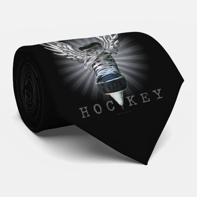 Winged Hockey Customisable tie (Rolled)