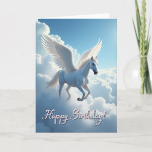 Winged Horse Birthday Card