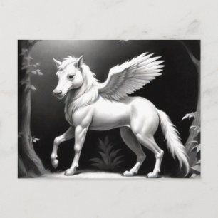 Winged Horse Fantasy Art Postcard