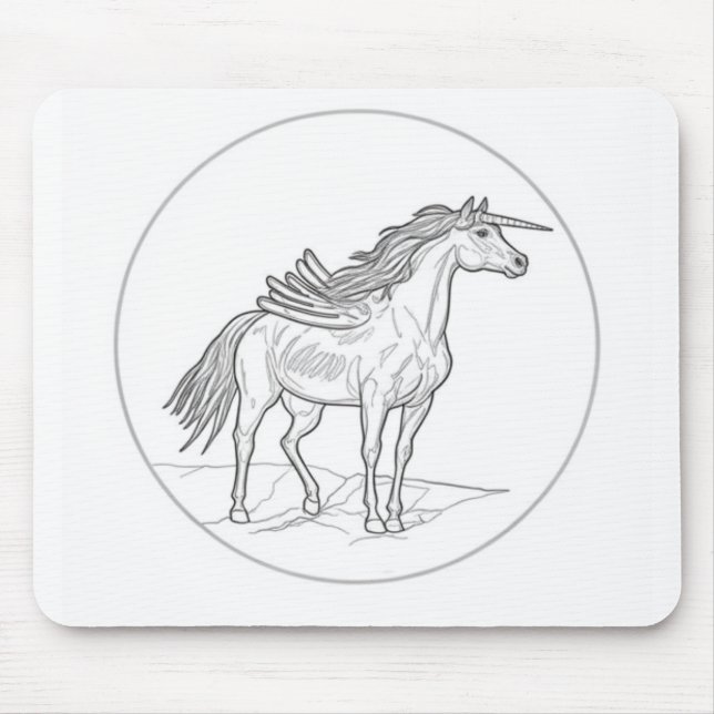 Winged Horse 🐴  Mouse Pad (Front)