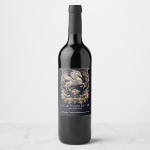Winged Horse, Rococo, Wine Label