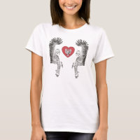 Winged Hussar White Eagle Red Heart Polish Patriot
