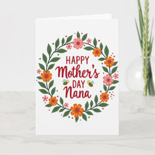 Winged Insects Mothers Day Card