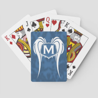 Winged Monogram Playing Cards
