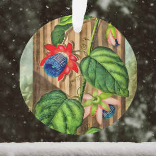 Winged Passion-Flower Temple of Flora - Christmas Ornament