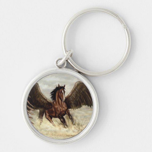 Winged Pegasus   Key Ring (Front)