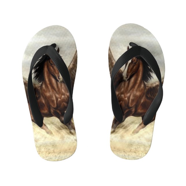 Winged Pegasus  Kid's Thongs (Footbed)