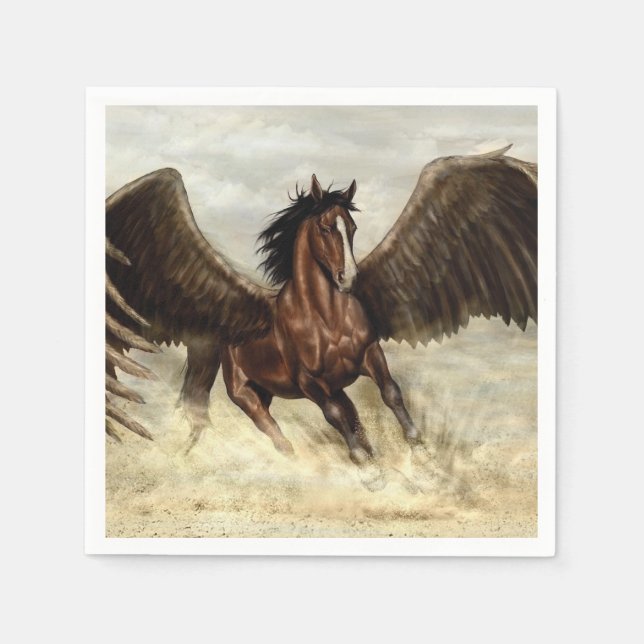 Winged Pegasus   Napkin (Front)