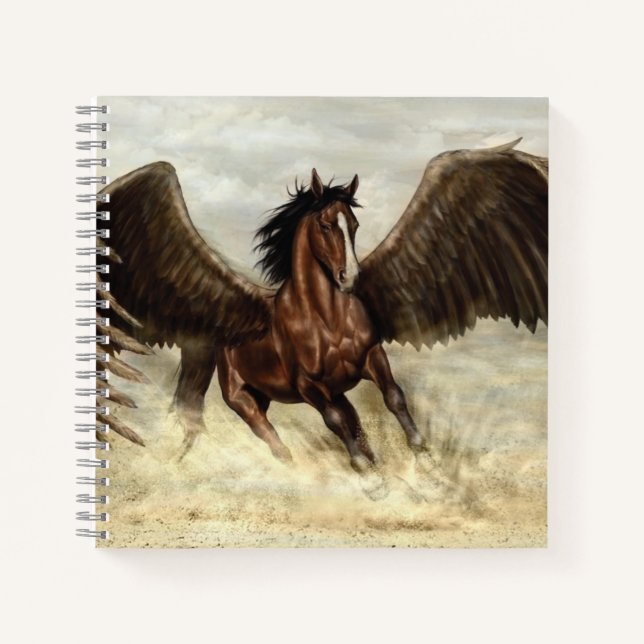 Winged Pegasus   Notebook (Front)