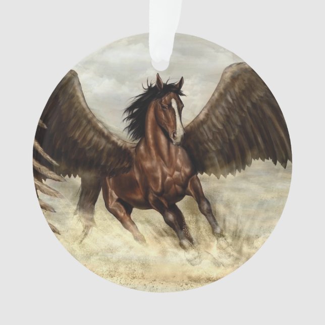 Winged Pegasus   Ornament (Front)