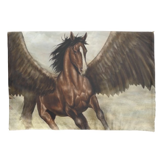 Winged Pegasus   Pillowcase (Front-Left)