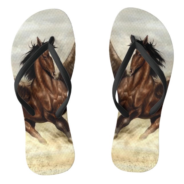 Winged Pegasus   Thongs (Footbed)