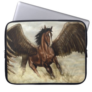 Winged Pegasus Throw Pillow Laptop Sleeve