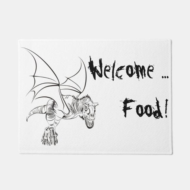 Winged Raptor / Tribal Doormat (Front)