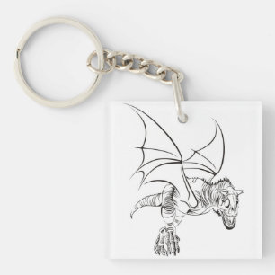 Winged Raptor / Tribal Key Ring