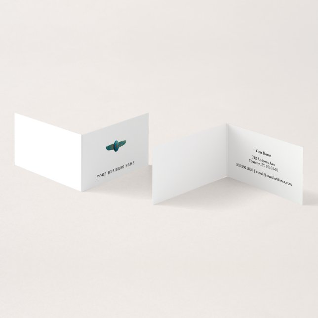 winged scarab business card (Inside and Outside)