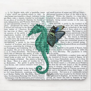 Winged Seahorse Mouse Pad